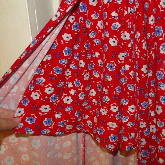 NoBo Lace/Floral Maxi Dress Open Skirt With Shorts Dress Sz M - Picture 5 of 6